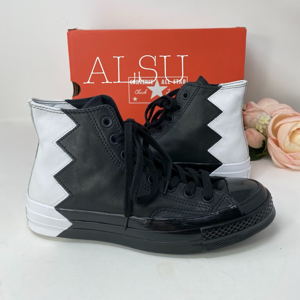 Converse Chuck 70 High Top Leather Black White W - Picture 5 of 8